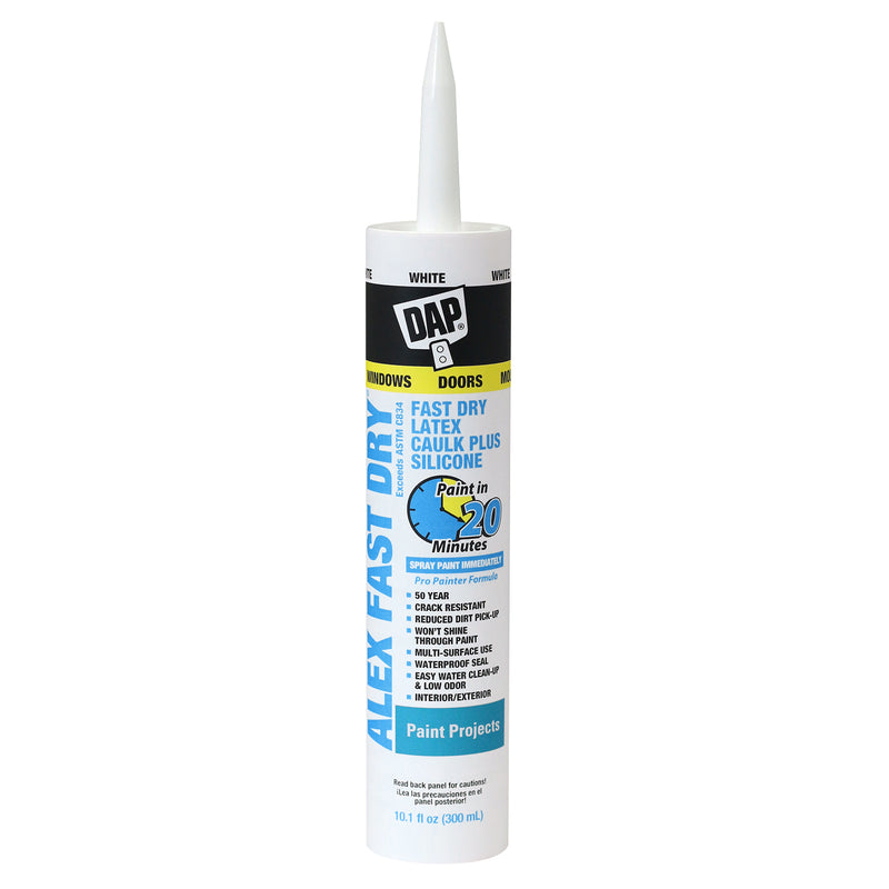 300ml Alex Fast Dry Latex Caulk White Dap