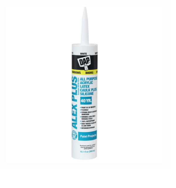 300ml Alex Plus Latex Caulk White Dap